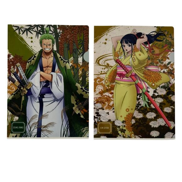2 One Piece Mugiwara Store Collaboration Ichiban Kuji Prize‎ Visual Art Sheet - Picture 1 of 6